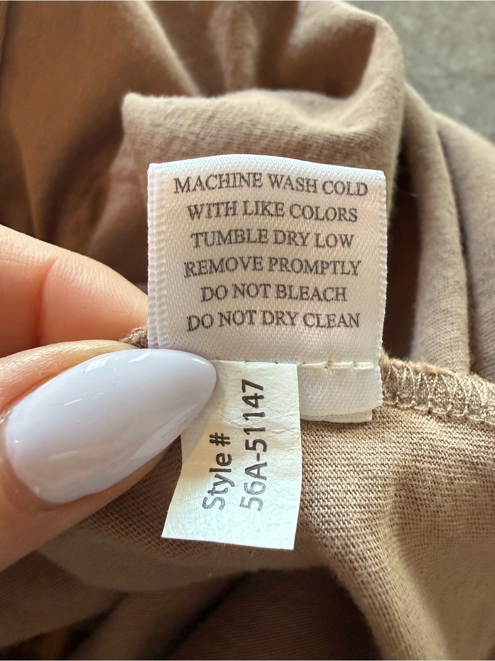 Bobi 100% Cotton Button-Up Shirt in Taupe - Women - Picture 8 of 9